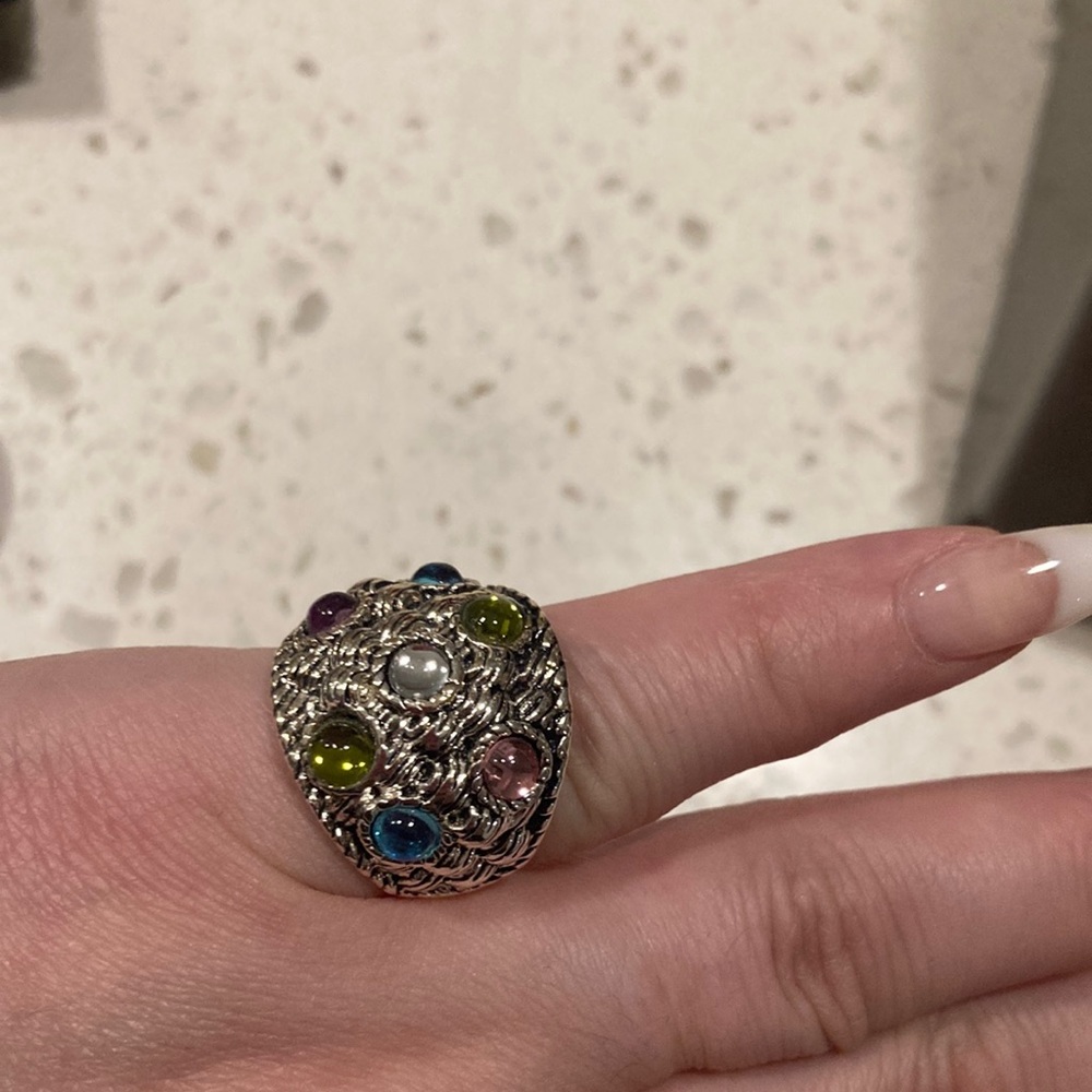 Silver plated ring